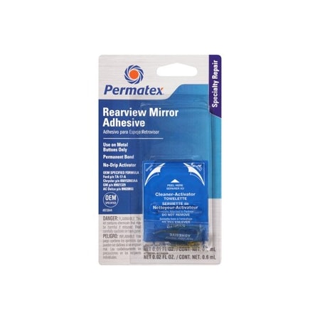 Permatex Rearview mirror adhesive 2 part kit carded 81844